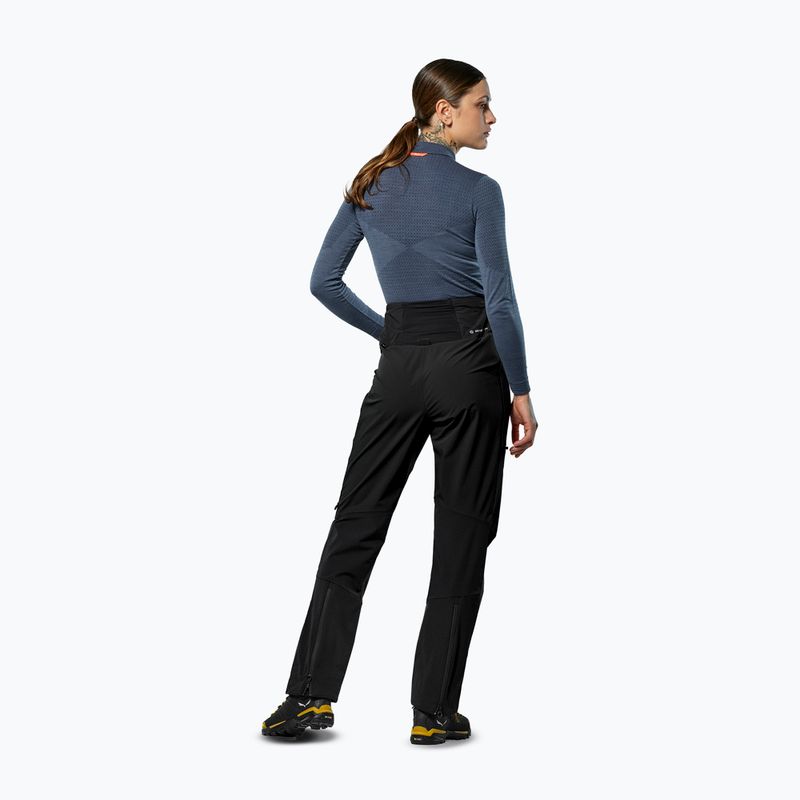 Women's trekking trousers Salewa Ortles Duratretch/Stormwall black out 3