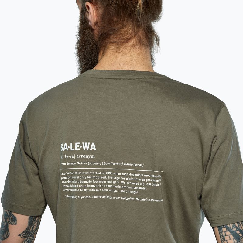 Men's T-shirt Salewa Eagle Vocab faded green 4