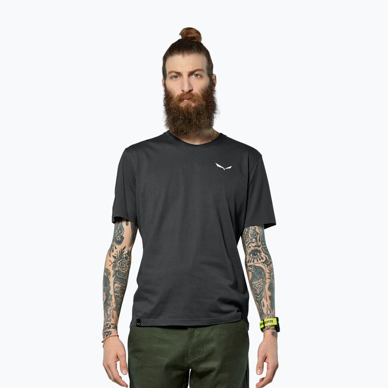 Men's T-shirt Salewa Eagle Vocab black out