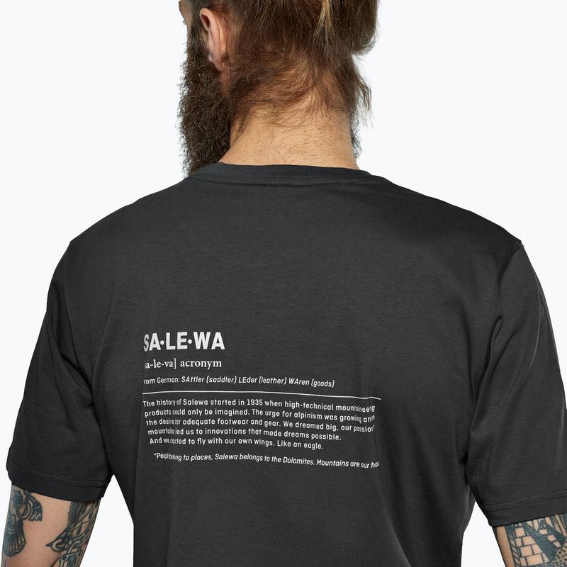 Men's T-shirt Salewa Eagle Vocab black out 4