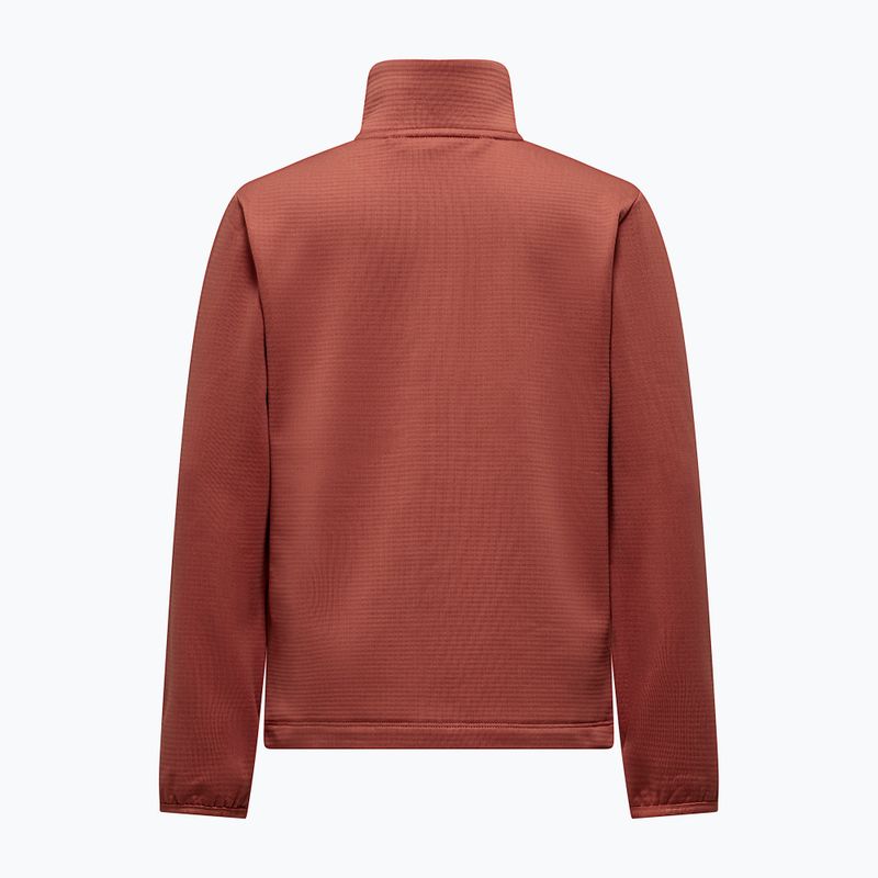 Children's trekking sweatshirt Salewa Cammino Polarlite etruscan red 2