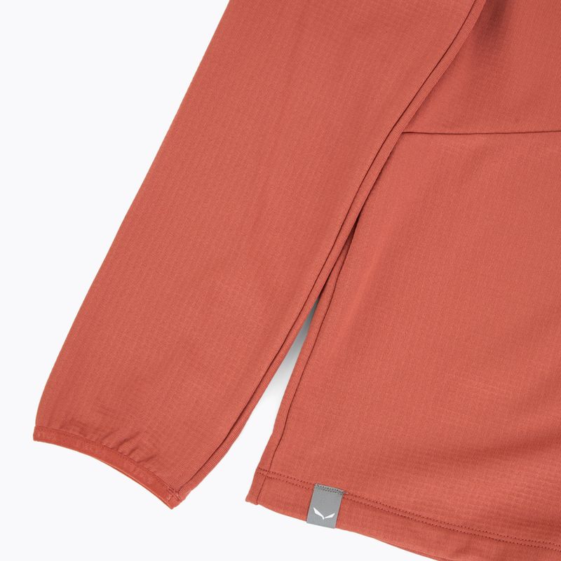 Children's trekking sweatshirt Salewa Cammino Polarlite etruscan red 4