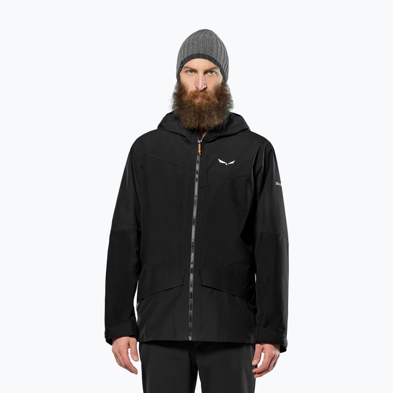 Men's rain jacket Salewa Puez GTX 2L EPE black out