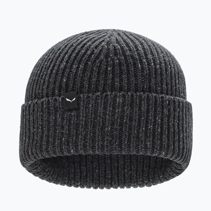Winter hat Salewa Re-Zebru Knit dark grey melange