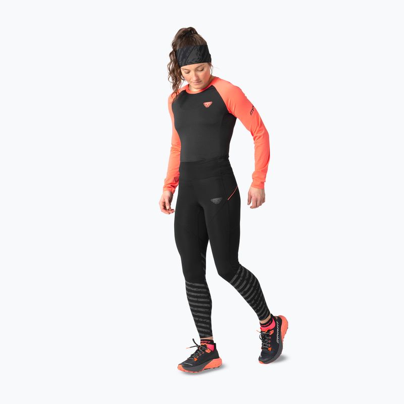 Women's running leggings DYNAFIT Trail Reflective black out 2