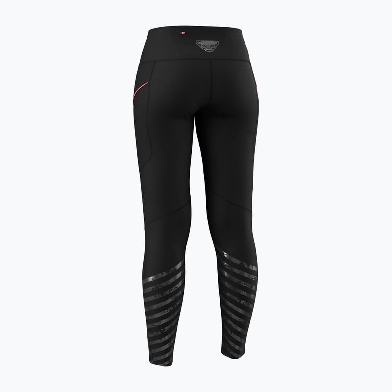 Women's running leggings DYNAFIT Trail Reflective black out 8