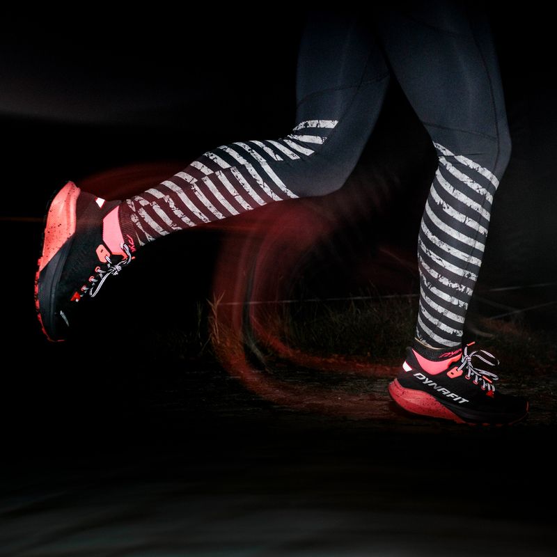 Women's running leggings DYNAFIT Trail Reflective black out 9