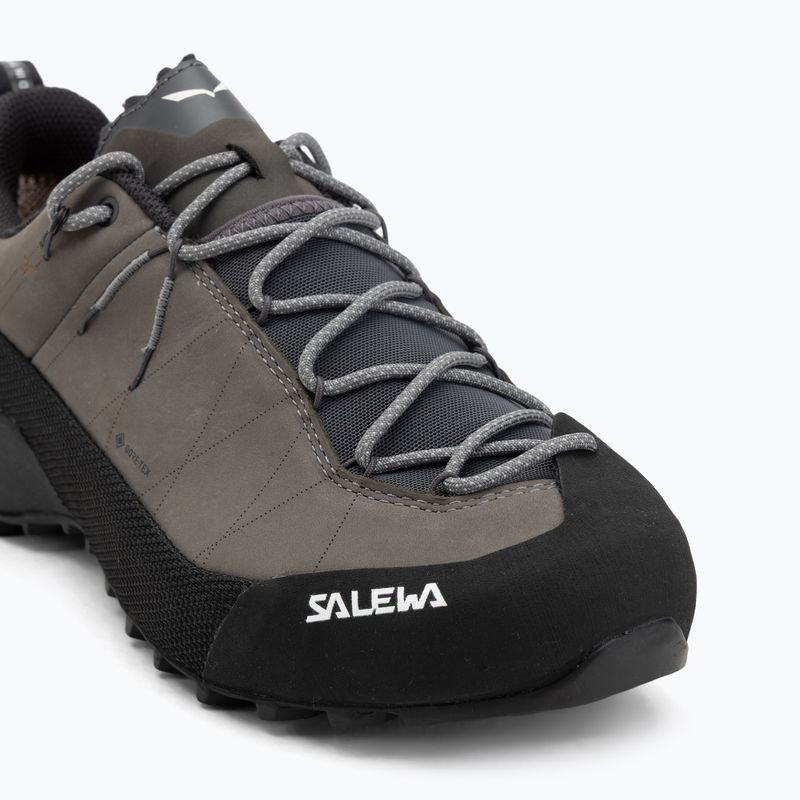 Men's approach shoes Salewa Wildfire Leather 2 GTX qulet shade/black 7