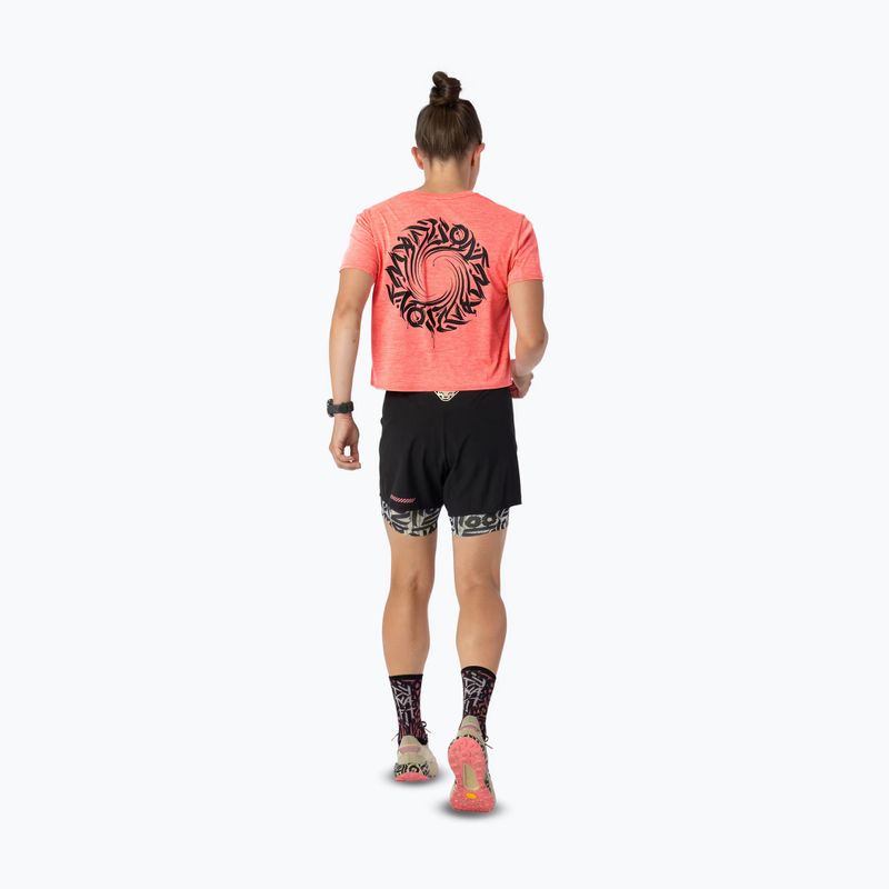 Women's running top DYNAFIT Trail ultra coral 3