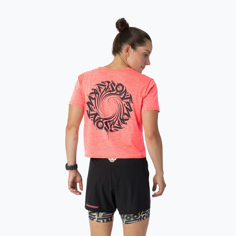 Women's running top DYNAFIT Trail ultra coral 4
