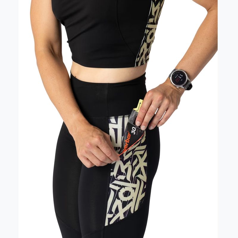 Women's running leggings DYNAFIT Trail 7/8 black out overcast 4