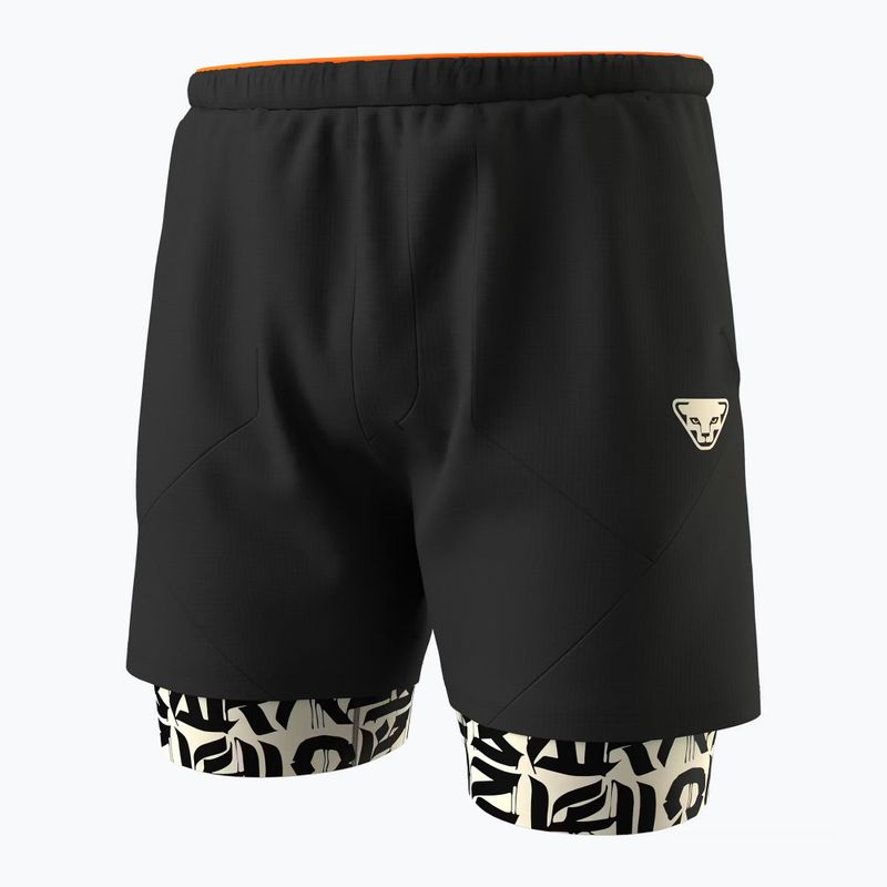 Men's running shorts DYNAFIT Trail 2IN1 black out overcast 7