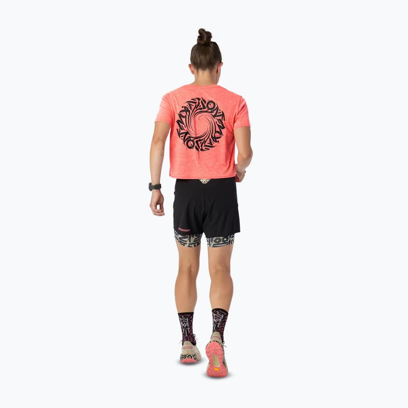 Women's running shorts DYNAFIT Trail 2IN1 black out overcast 3