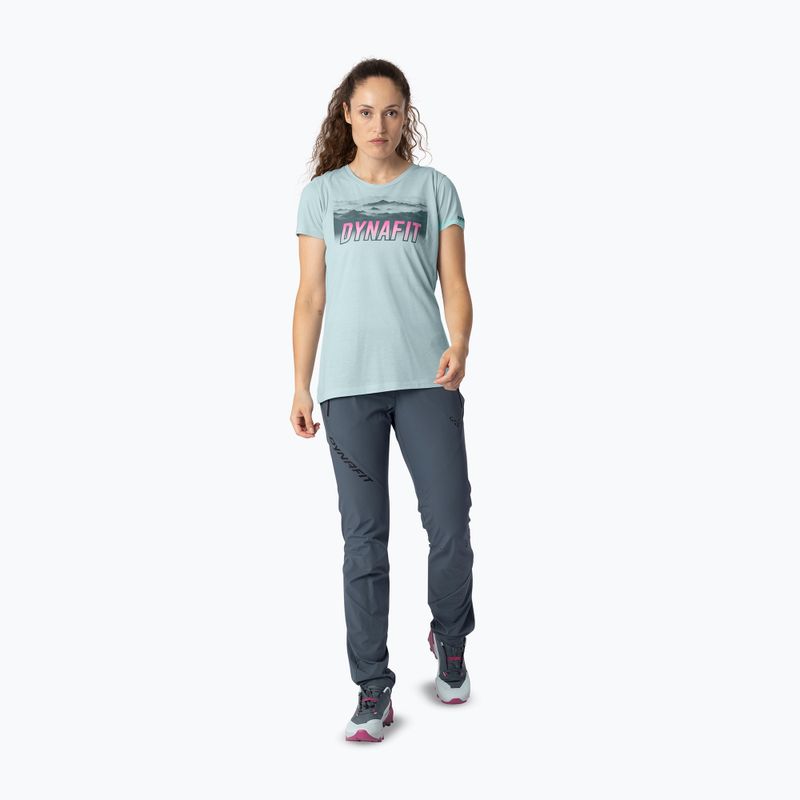 Women's trekking T-shirt DYNAFIT Transalper Pocket cloud blue/6070 2