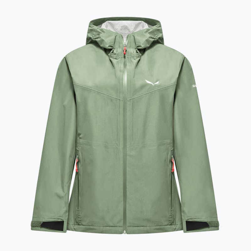 Women's rain jacket Salewa Puez Aqua 4 Ptx 2.5L pastel green