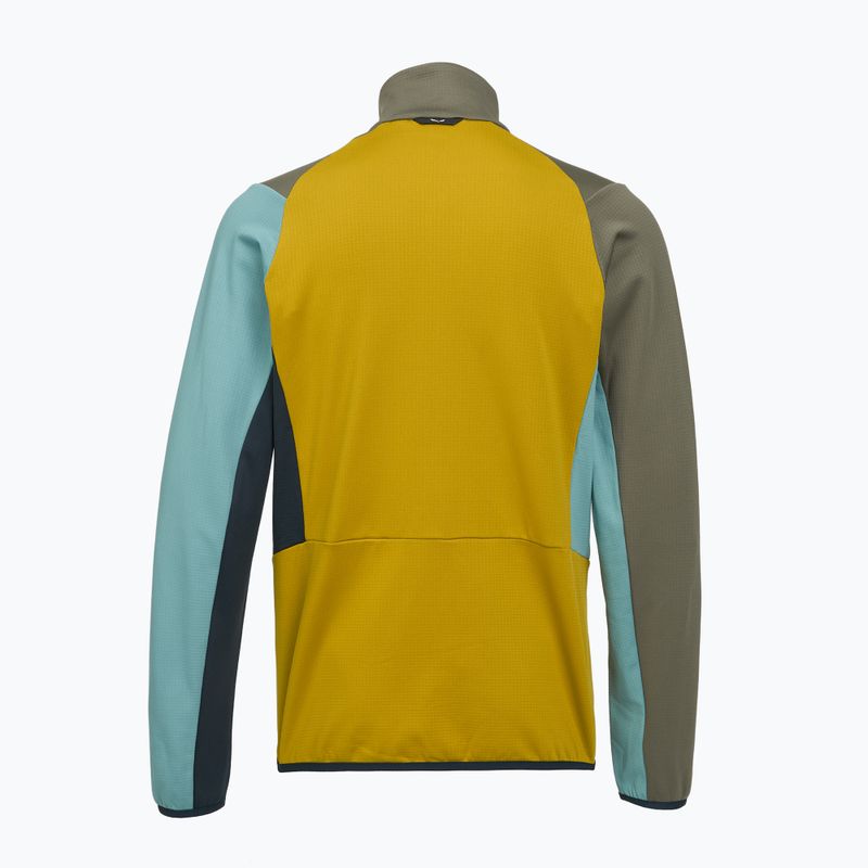 Men's trekking sweatshirt Salewa Puez Cammio PL faded green/multi 2