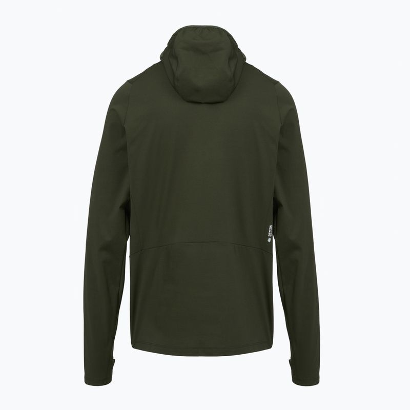 Men's trekking sweatshirt Salewa Puez Sun Hoodie dark olive 2
