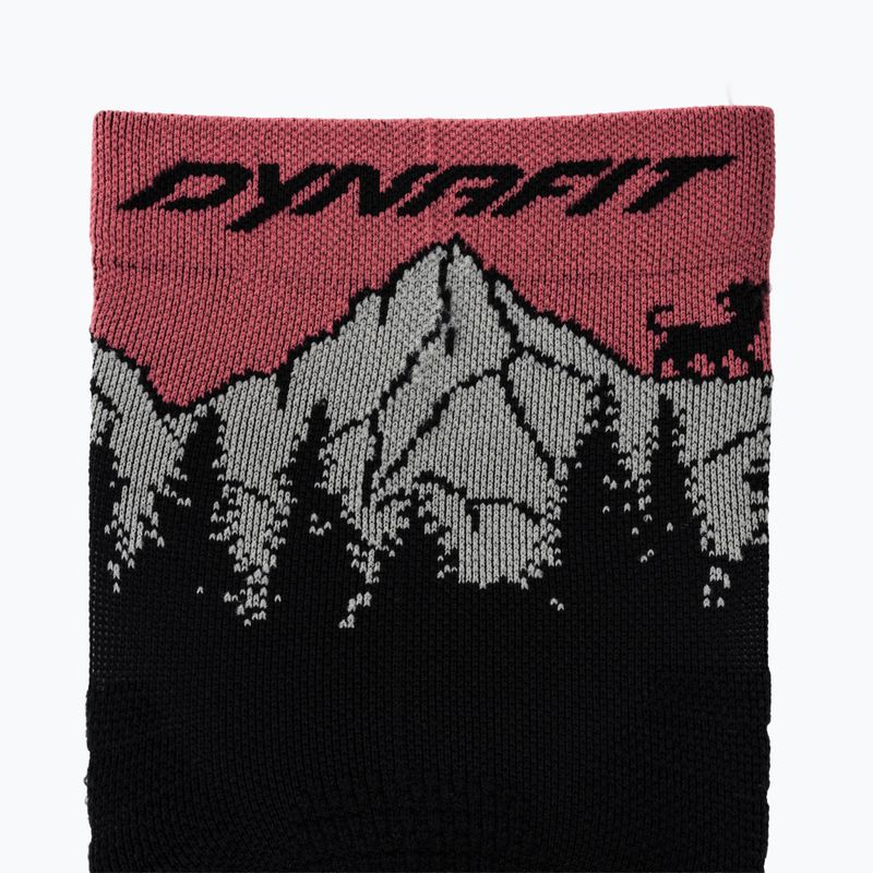 Socks DYNAFIT Traverse Crew black out ultra coral/6a10 3