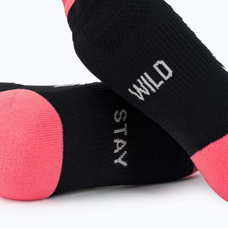 Socks DYNAFIT Traverse Crew black out ultra coral/6a10 6
