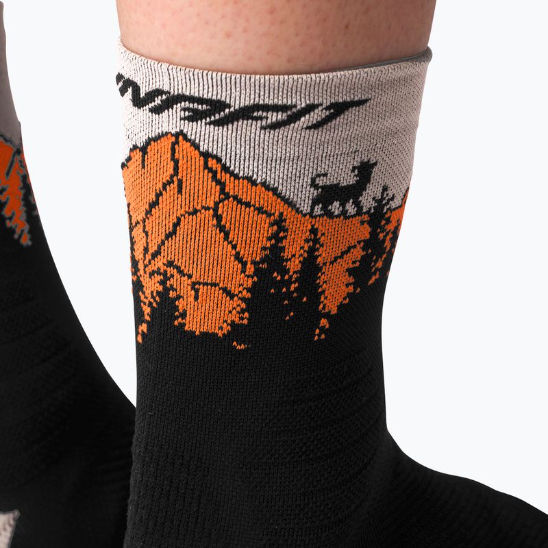 Ski socks DYNAFIT Traverse Mid black out ultra orange/4220 5