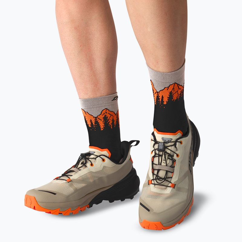 Ski socks DYNAFIT Traverse Mid black out ultra orange/4220 6