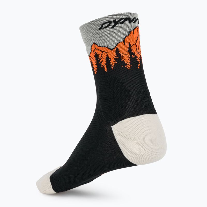 Ski socks DYNAFIT Traverse Mid black out ultra orange/4220 2