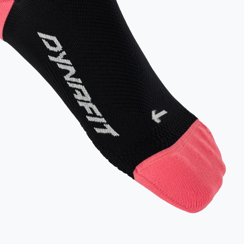Ski socks DYNAFIT Traverse Mid black out ultra coral/6a10 4