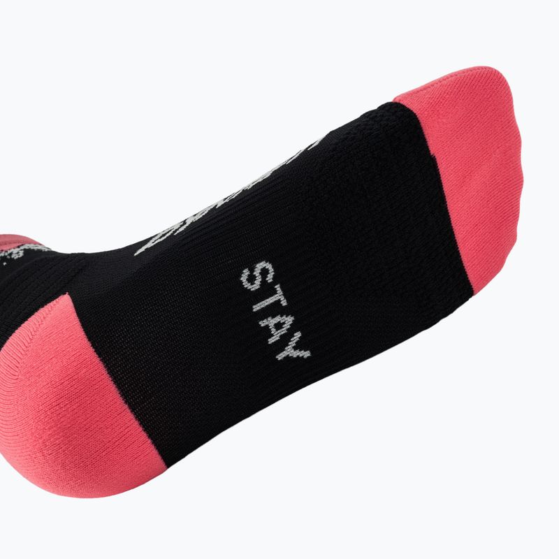 Ski socks DYNAFIT Traverse Mid black out ultra coral/6a10 5