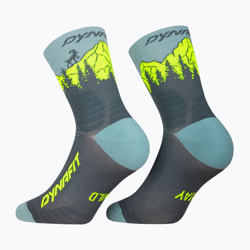 Ski socks DYNAFIT Traverse Mid cinder ultra yellow/5a30
