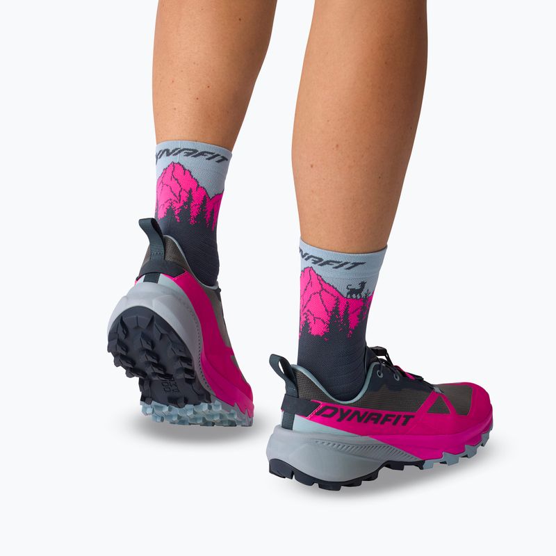 Ski socks DYNAFIT Traverse Mid cinder pink glo/6070 3
