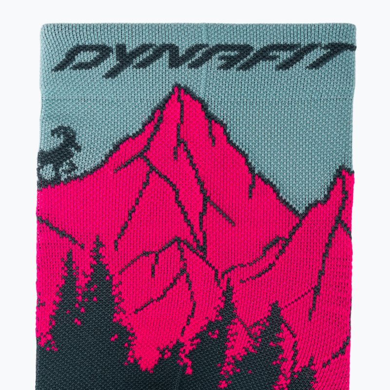 Ski socks DYNAFIT Traverse Mid cinder pink glo/6070 3