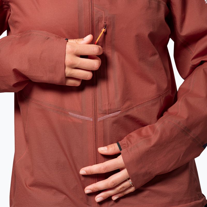 Women's waterproof jacket Salewa Pedroc 2 PTX 2.5 Light etruscan red 4