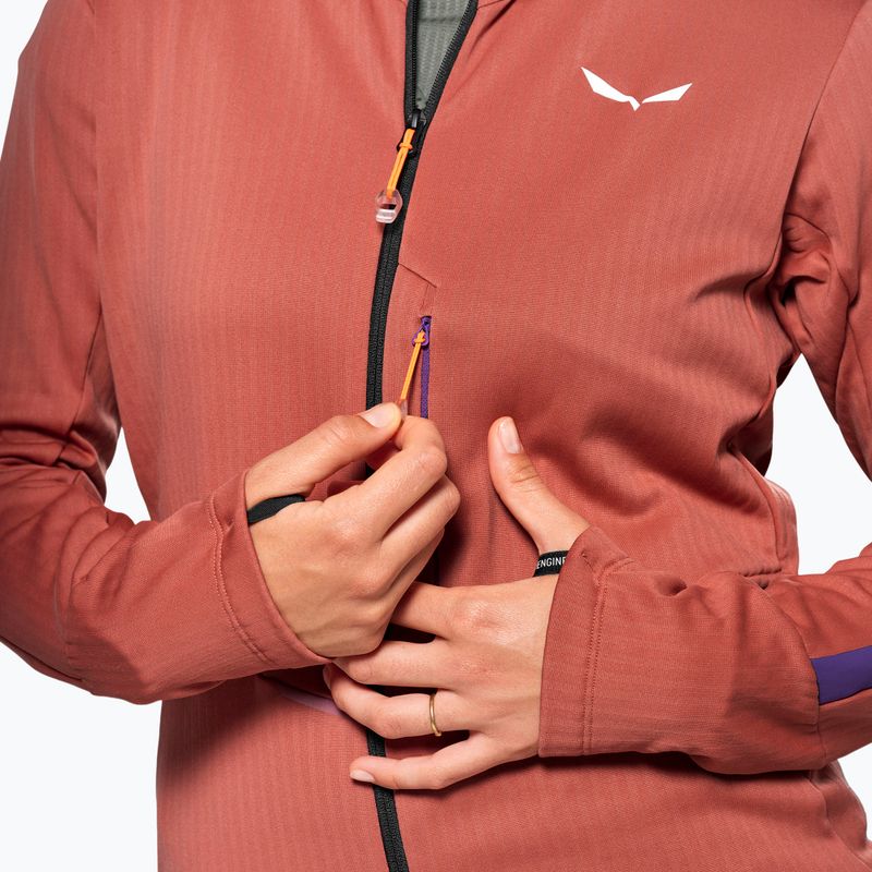 Women's wind jacket Salewa Pedroc PL 3 HD etruscan red 4