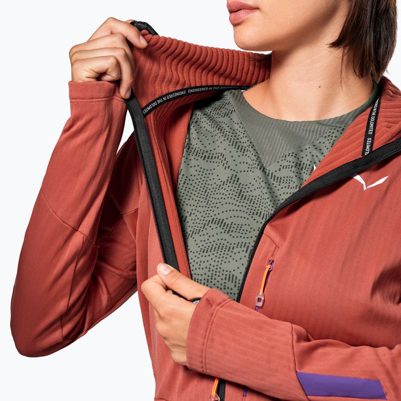Women's wind jacket Salewa Pedroc PL 3 HD etruscan red 5
