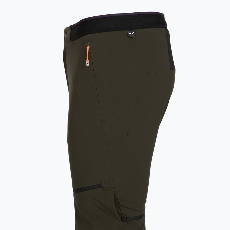 Men's trekking trousers Salewa Pedroc 3 DST 2IN1 dark olive 4