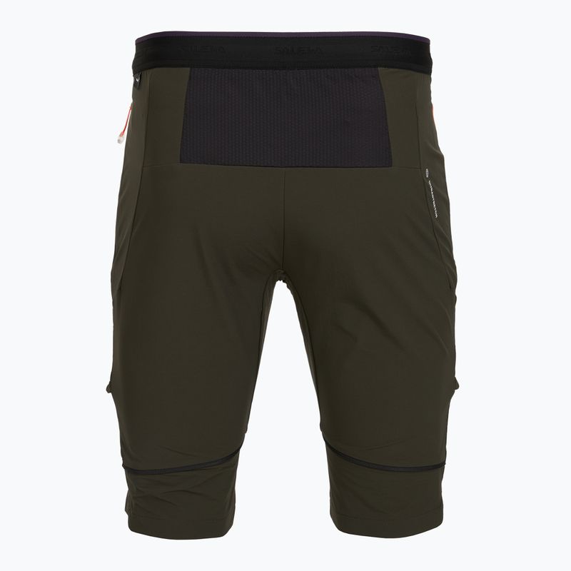 Men's trekking trousers Salewa Pedroc 3 DST 2IN1 dark olive 6