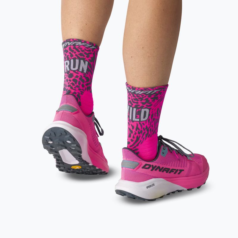 Socks DYNAFIT Run Wild Crew pink glo 7