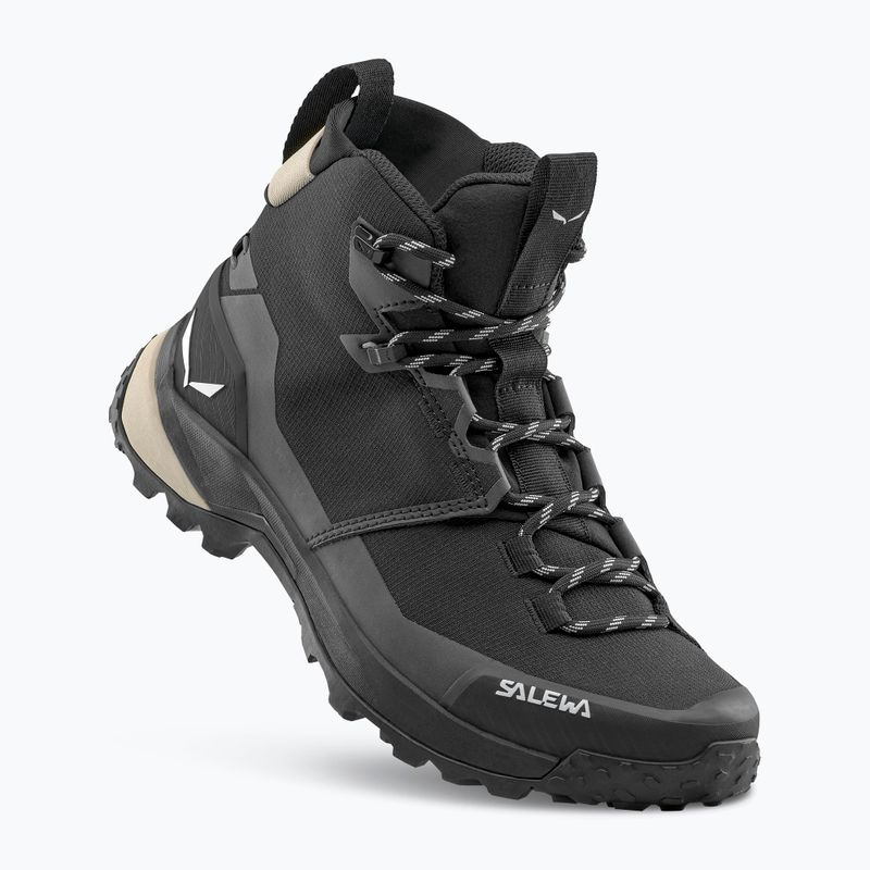 Women's trekking boots Salewa Puez 2 Mid Ptx black/black 3