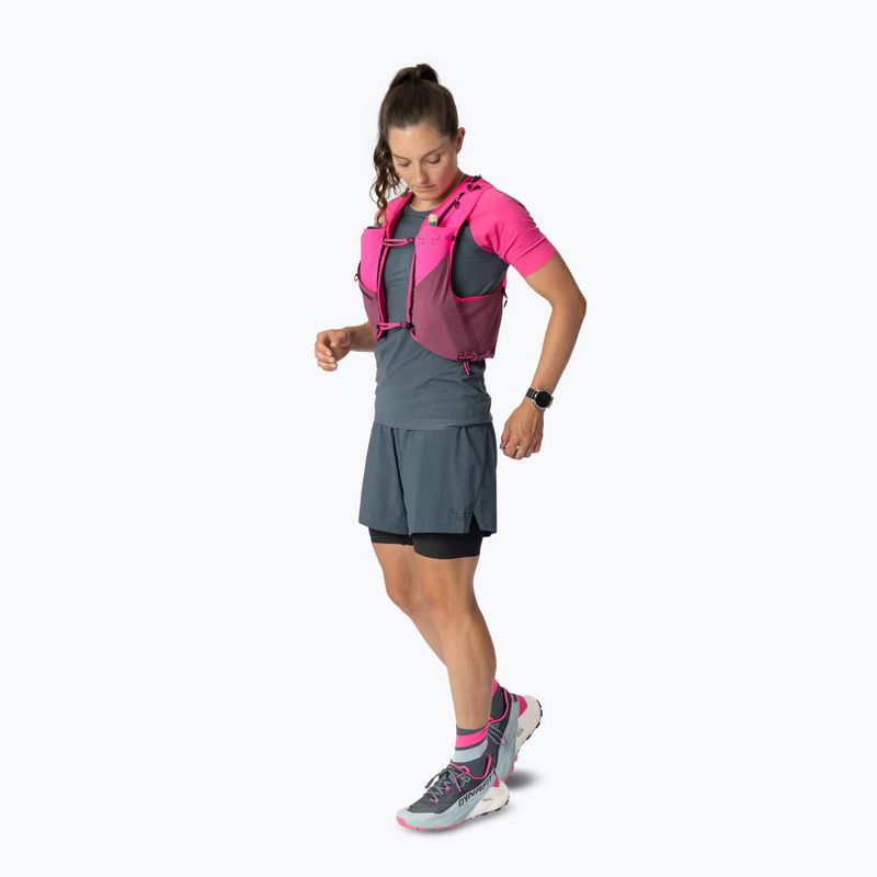 Running vest DYNAFIT Alpine 8 Vest pink glo/amaranth 2