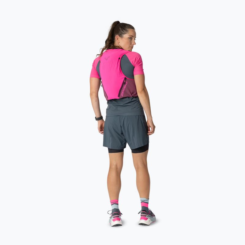 Running vest DYNAFIT Alpine 8 Vest pink glo/amaranth 3