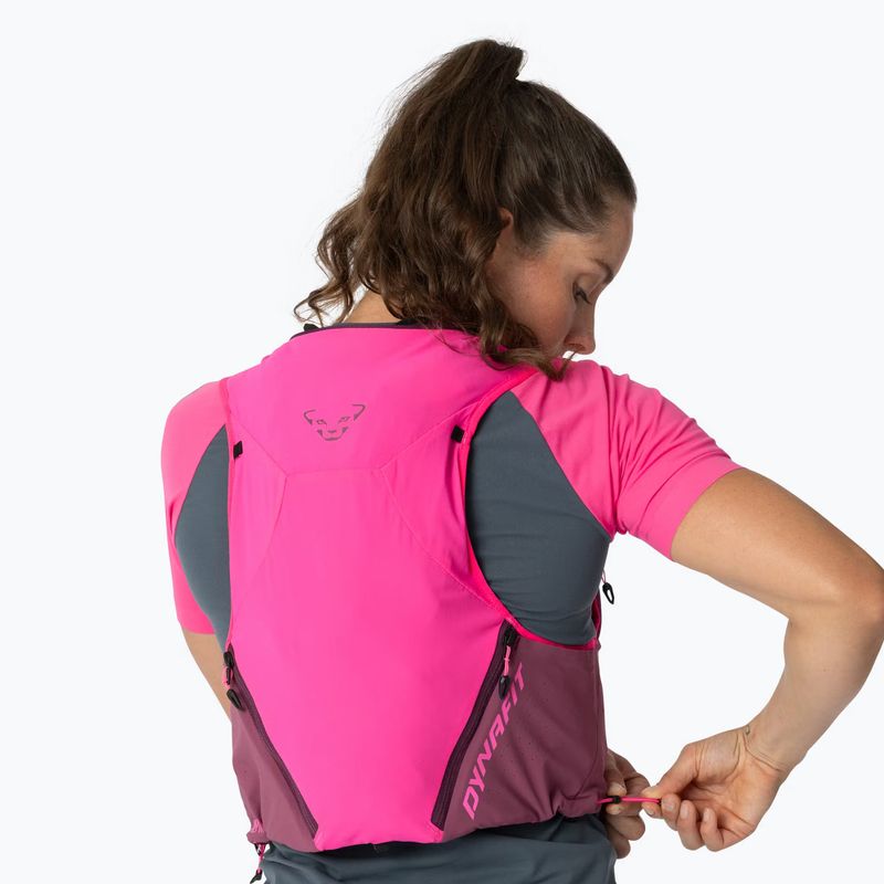 Running vest DYNAFIT Alpine 8 Vest pink glo/amaranth 4