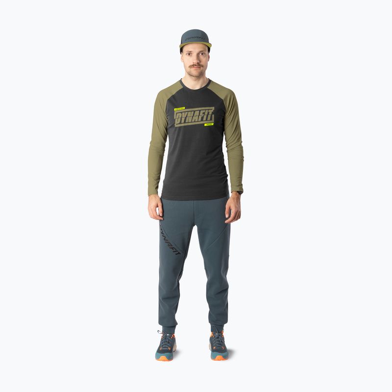 Men's running longsleeve DYNAFIT 24/7 military green/0910 2