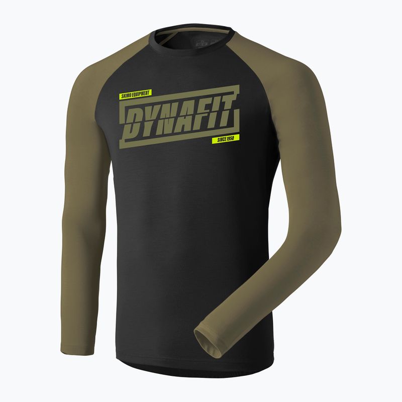 Men's running longsleeve DYNAFIT 24/7 military green/0910 4