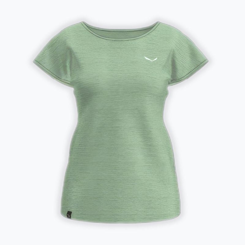 Women's trekking shirt Salewa Puez Melange Dry pastel green melange