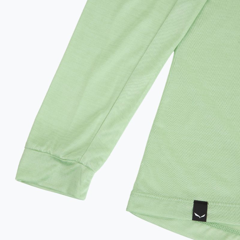 Women's trekking longsleeve Salewa Puez Melange Dry pastel green melange 4