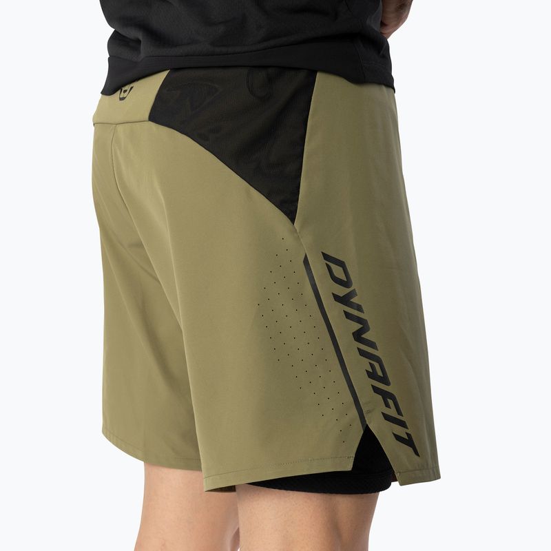 Men's running shorts DYNAFIT Alpine Pro 2IN1 military green 5