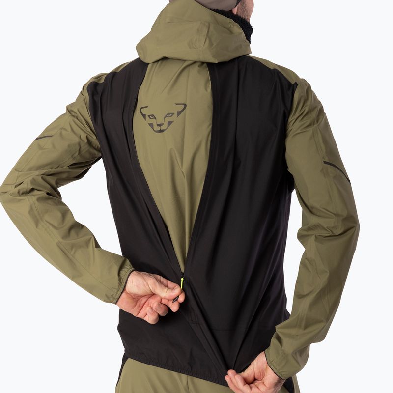 Men's running jacket DYNAFIT Alpine 3L military green/0910 7