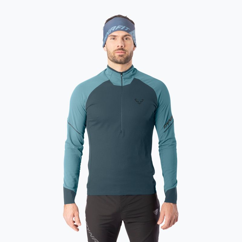 Men's running sweatshirt Dynafit Alpine LS 1/2 Zip Tee smoke blue/0720/3162
