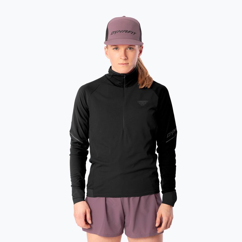 Women's running sweatshirt Dynafit Alpine LS 1/2 Zip Tee black out
