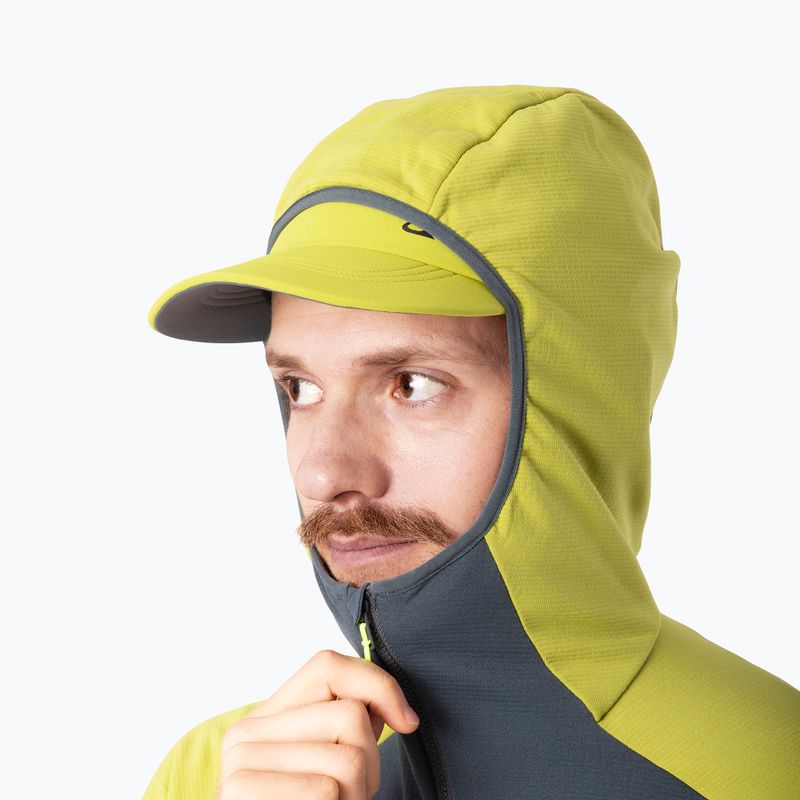 Men's DYNAFIT Radical Polartec Hooded Ski Touring Sweatshirt golden lime/0720 3